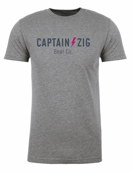 Captain Zig Ultra Soft Short Sleeve T-Shirt - Heather Grey